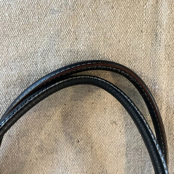 Kate Spade Black/Porcelain Leather Rachelle Berkeley Lane Satchel Tote Handbag - Picture 5 of 14